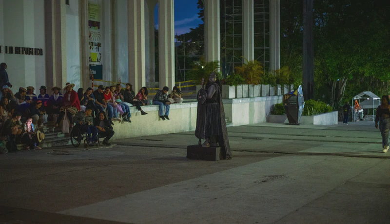 La palabra dicha / Performance de Eider Yangana