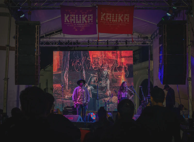Fiesta popular en el centro de Popayán